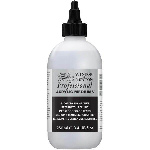 Winsor and Newton - Artists' Acrylic Slow Drying Medium - 250ml -