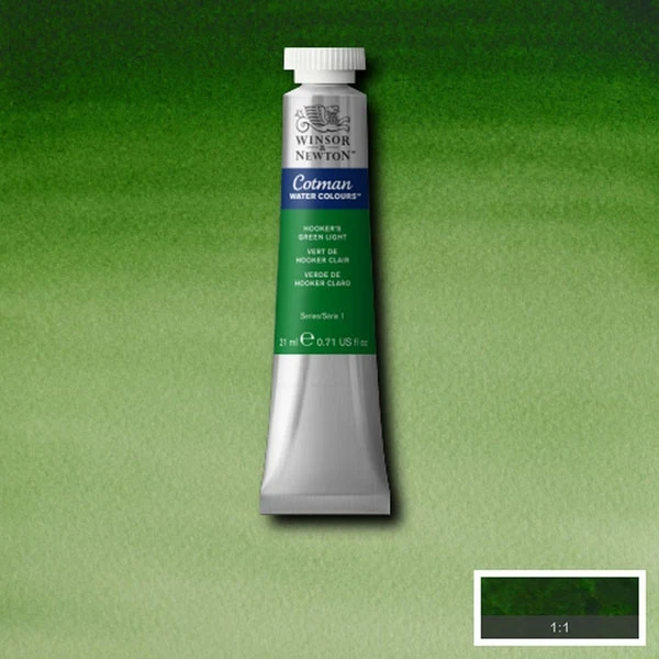 Winsor and Newton - Cotman Watercolour - 21ml - Hookers Green Light