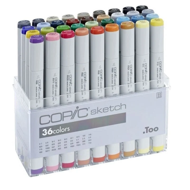 COPIC Sketch Markers, Set of 36