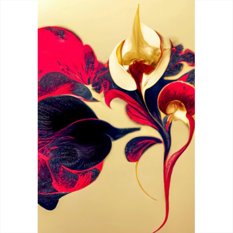 Acrylglasbild Beeindruckende florale Orchidee Hochformat