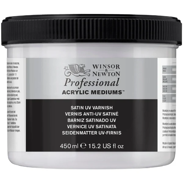 Winsor and Newton - Artists' Acrylic Satin UV Varnish - 450ml