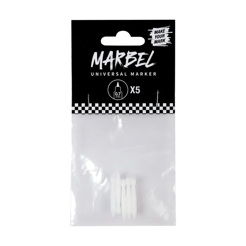 DARWI Marbel Replacement Tips (Nib) 0.7 mm, Set of 5