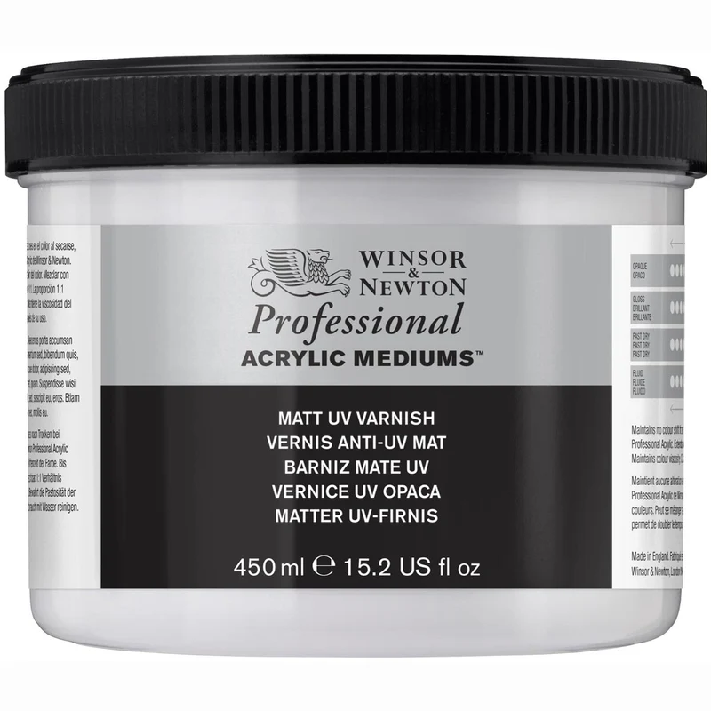 Winsor and Newton - Artists' Acrylic Matt UV Varnish - 450ml