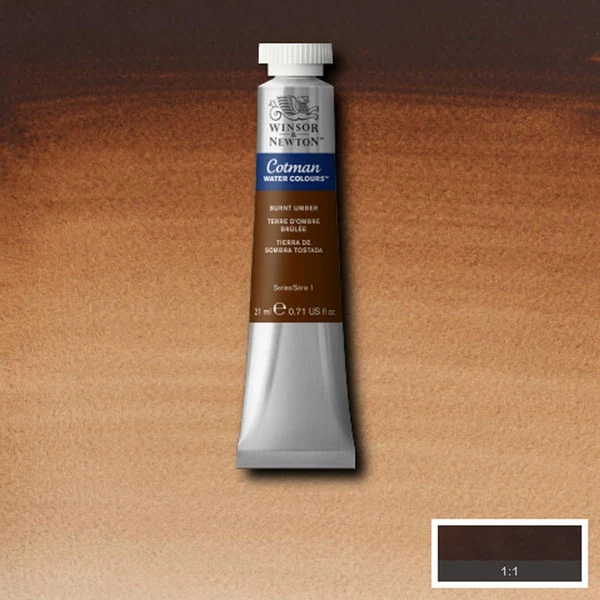 Winsor and Newton - Cotman Watercolour - 21ml - Burnt Umber