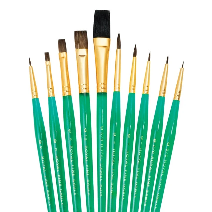 Royal & Langnickel Natural Brush Set of 10