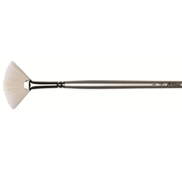 Winsor and Newton - Artisan Fan Long Handle Brush - No. 3