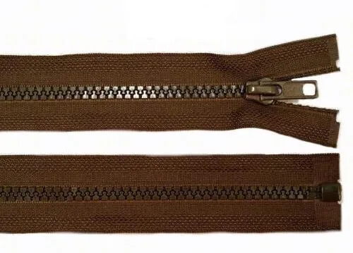 Jacken-Reißverschluss 45cm braun