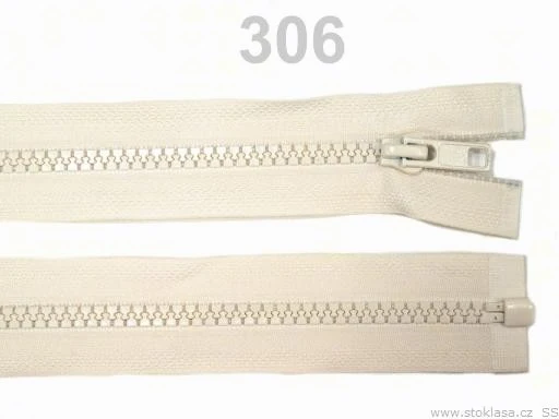teilbarer Jacken-Reißverschluss creme 40 cm