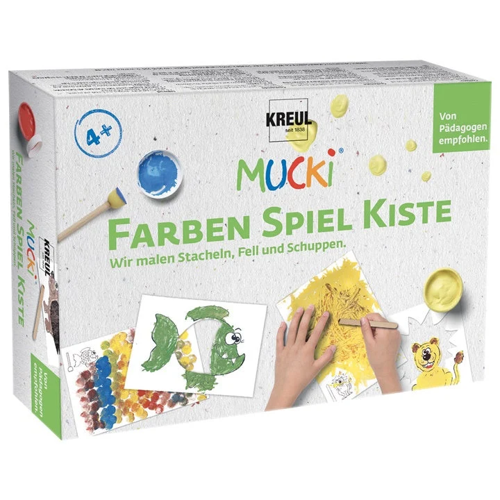 MUCKI Finger Paint Set - Painting Spines, Fur, and Scales