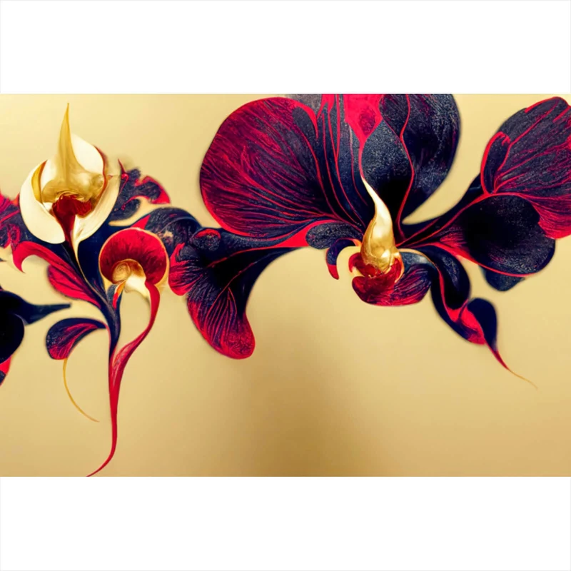 Leinwandbild Beeindruckende florale Orchidee Querformat