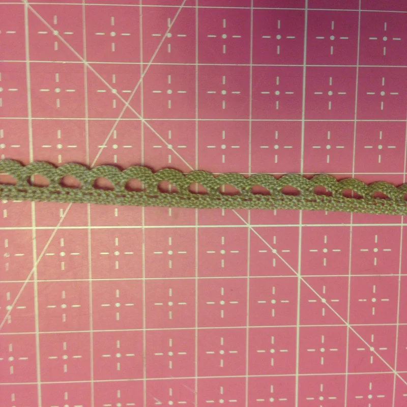 Spitzen-Band mini 7mm taupe