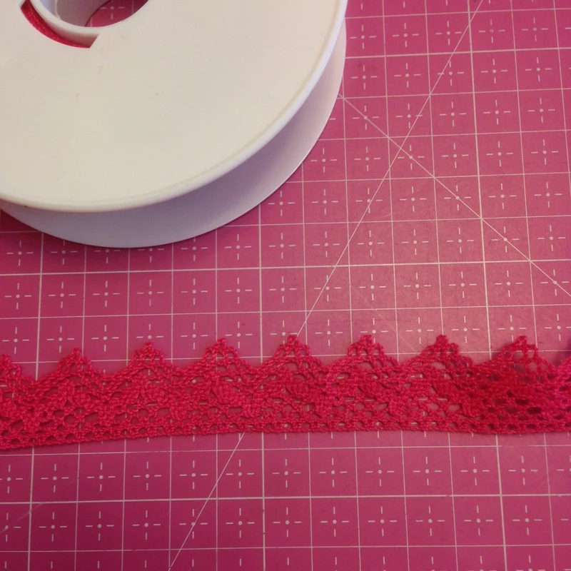 Spitzen-Band 20mm pink