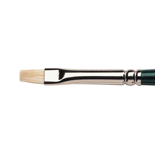 Winsor and Newton - Winton Short Flat-Bright Long Handle Brush - No. 1