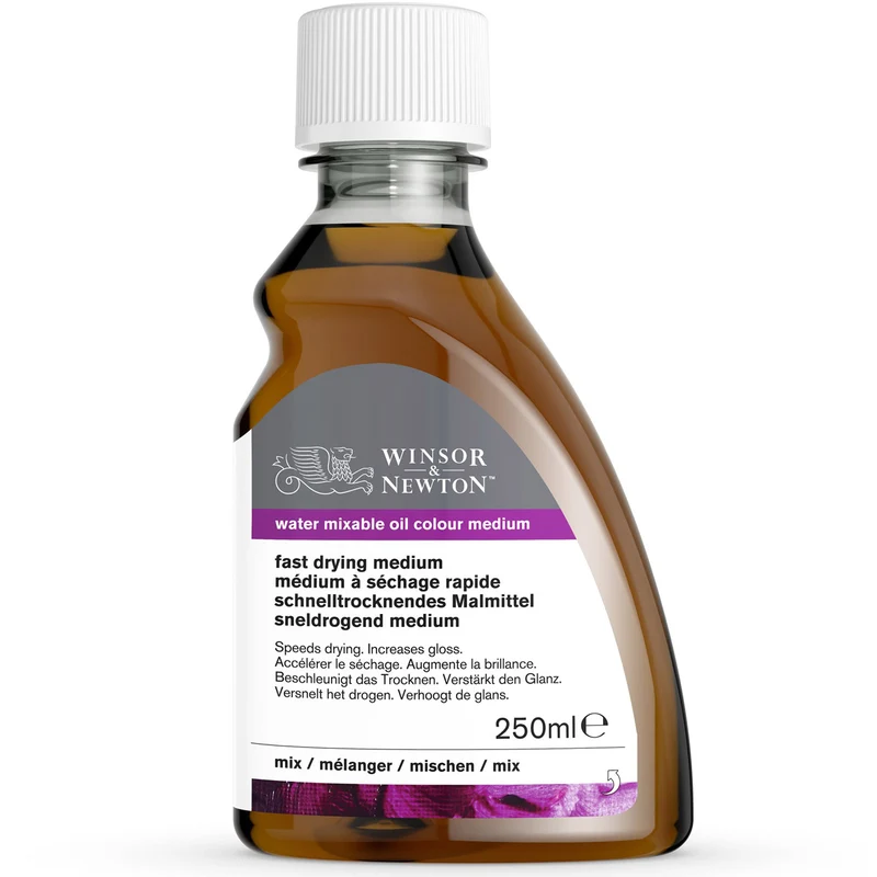 Winsor and Newton - Water Mixable Fast Drying Medium - 250ml