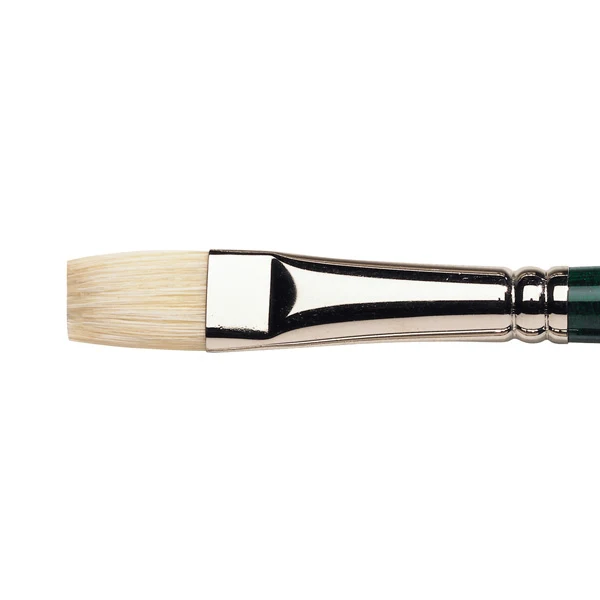 Winsor and Newton - Winton Short Flat-Bright Long Handle Brush - No. 8