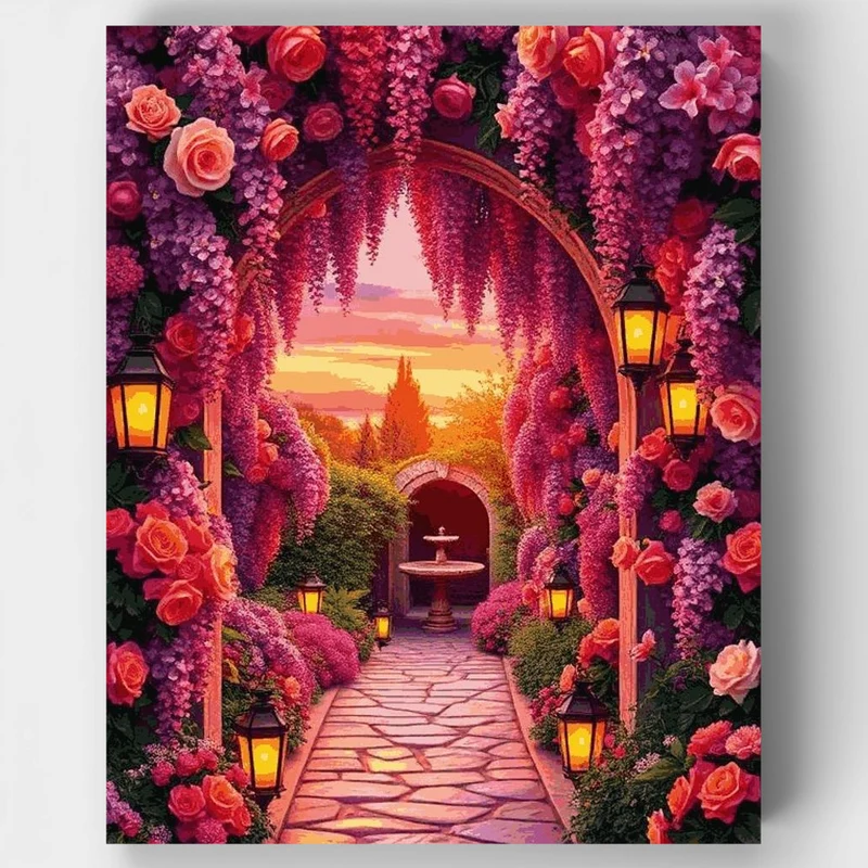 "The Secret Garden Path" Paint by Numbers Kit