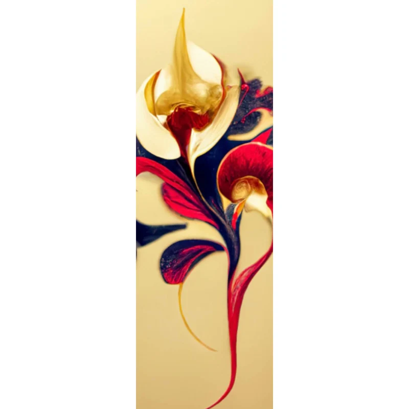 Leinwandbild Beeindruckende florale Orchidee Panorama Hoch