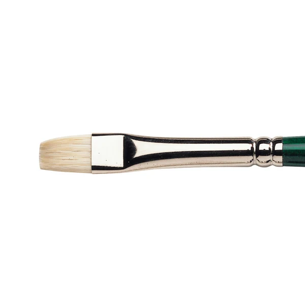 Winsor and Newton - Winton Short Flat-Bright Long Handle Brush - No. 4