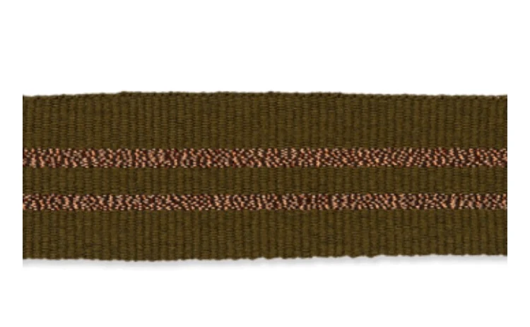 Ripsband 20mm Glitzer braun