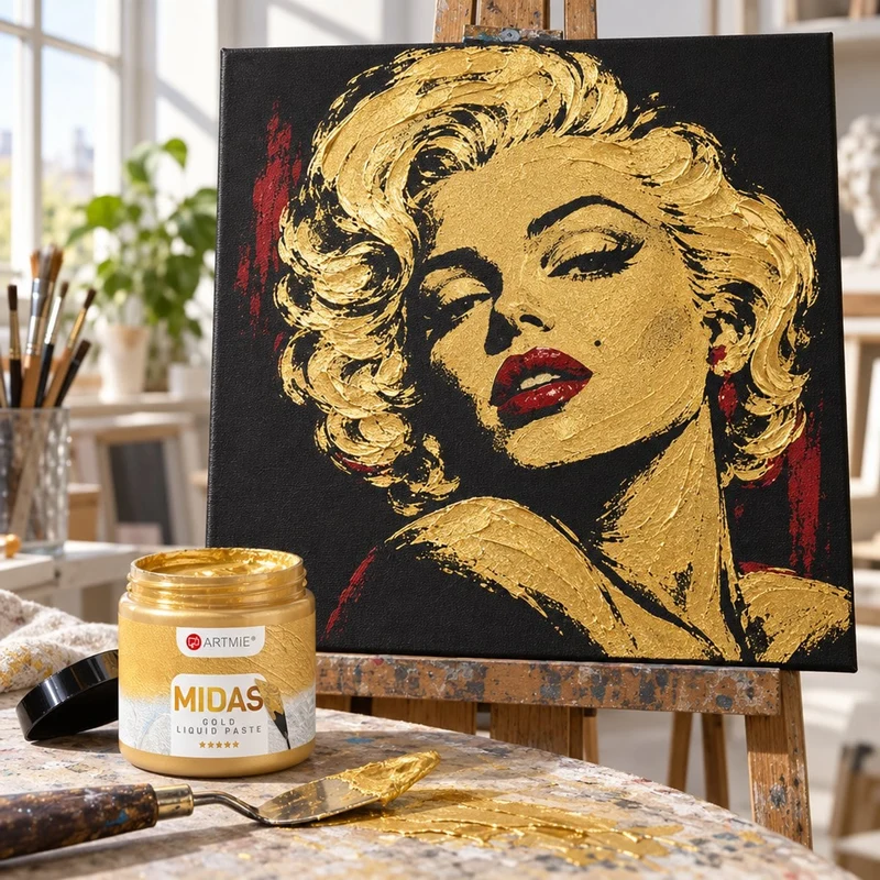 ARTMiE MIDAS Liquid Gold Metallic Paste