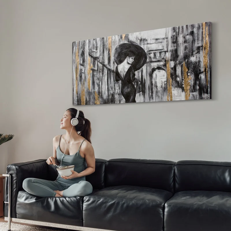 Bilder fürs Wohnzimmer "Filmstreifen" Wandbilder Schwarz Weiß mit Rahmen