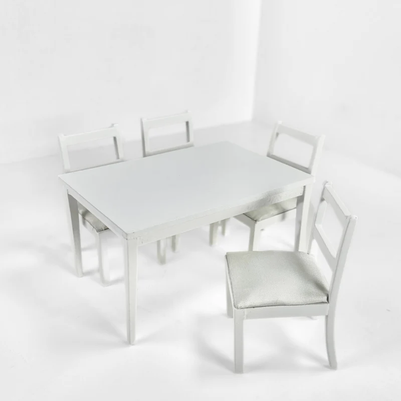 Tisch weiß Set mit 4 Stühlen