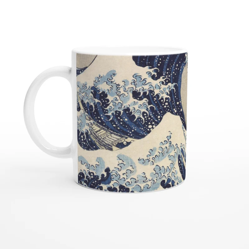 Keramiktasse Die Welle