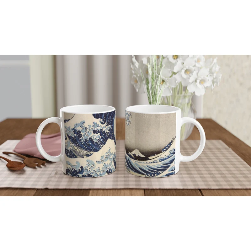 Keramiktasse Die Welle
