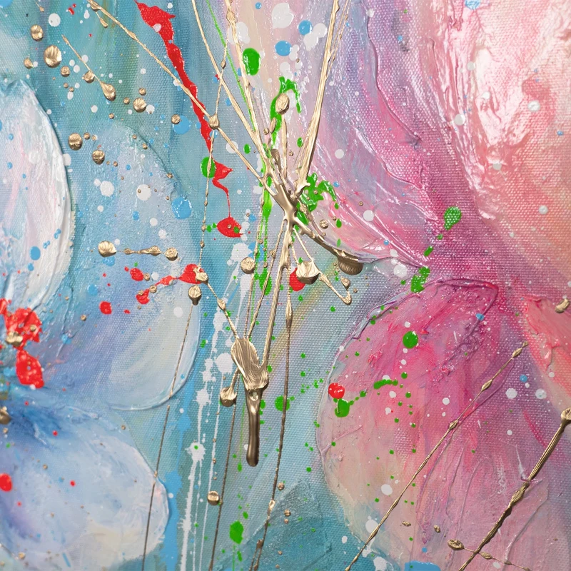 Handgemaltes abstraktes Acrylbild "Melodie des Lichts"