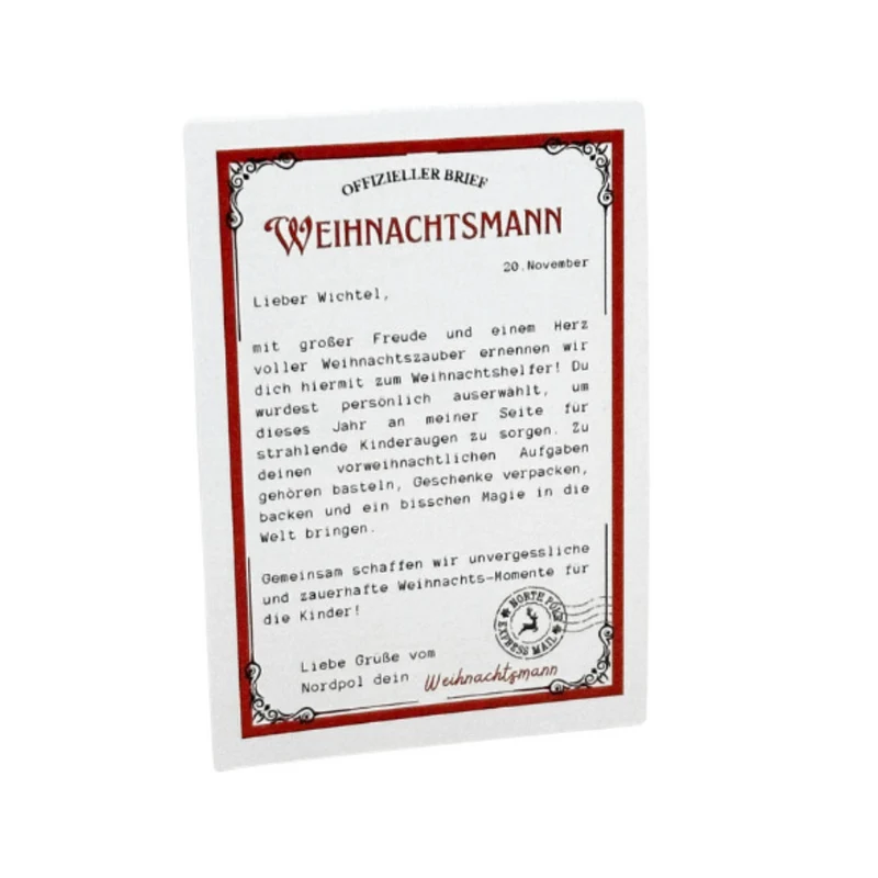 Ernennungsurkunde Weihnachtswichtel