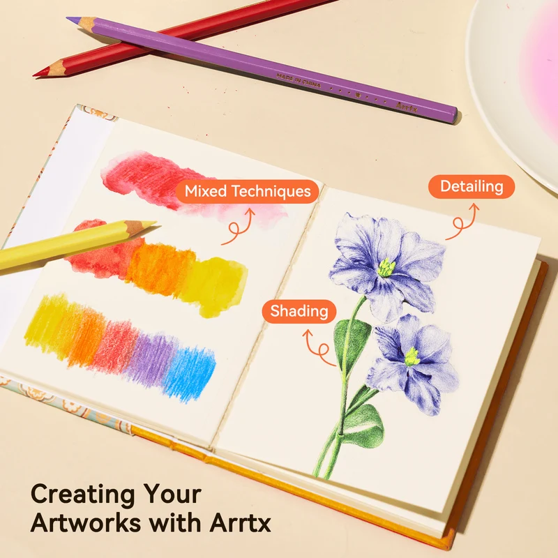 Arrtx Watercolor Pencils Set Premium Art Supplies Colored Pencils