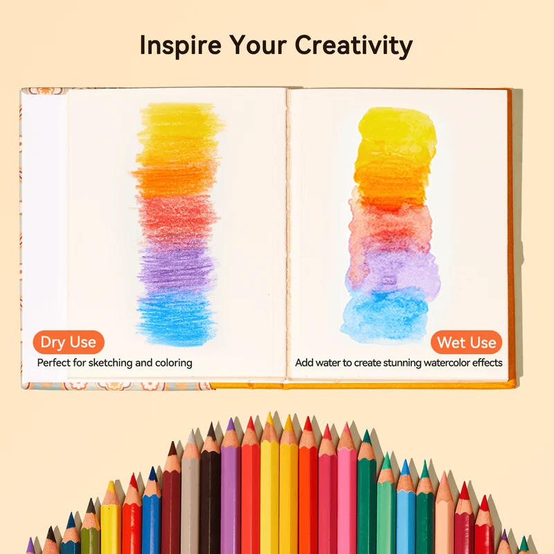 Arrtx Watercolor Pencils Set Premium Art Supplies Colored Pencils