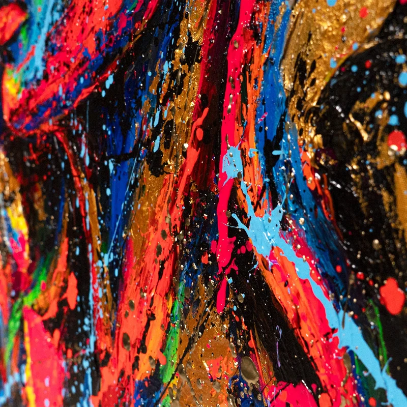 Handgemaltes Acrylbild "Muse der Stadt" – Moderne Wandkunst