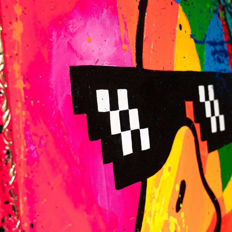 Handgemaltes Acrylbild "Entchen Vibe" – Exklusive Pop-Art