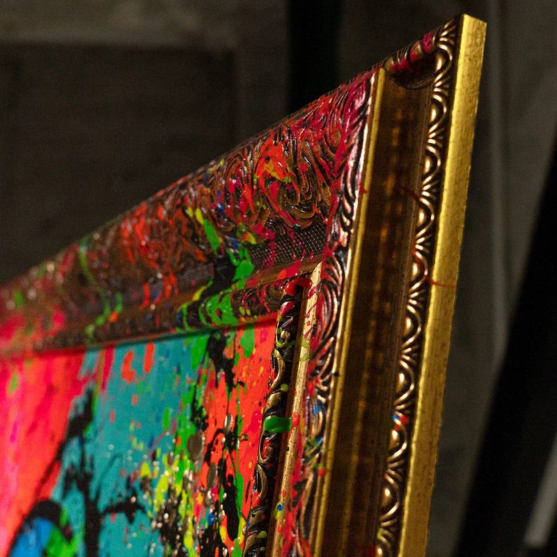 Handgemaltes Acrylbild "Entchen Vibe" – Exklusive Pop-Art