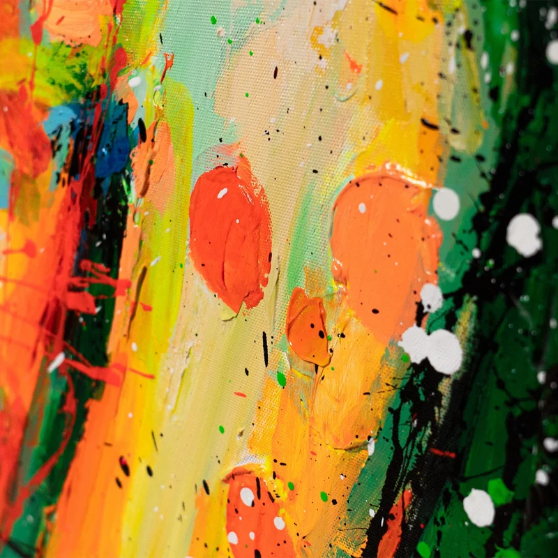 Handgemaltes abstraktes Acrylbild "Farbe Ihres Traums"