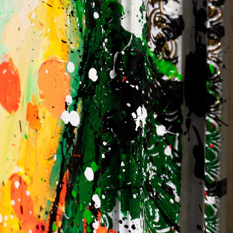 Handgemaltes abstraktes Acrylbild "Farbe Ihres Traums"