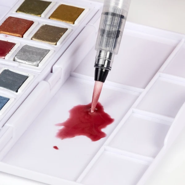 Derwent - Watercolour Paint Pan Metallic 12 Set