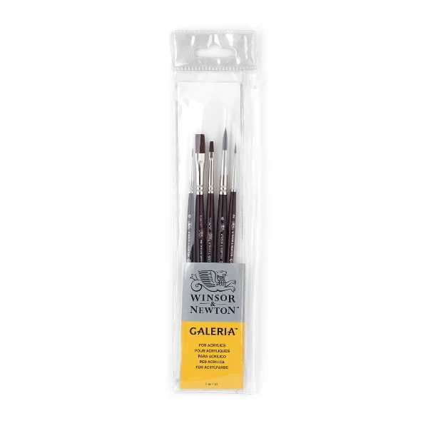 Winsor and Newton - Galeria S-H Acrylic Brush Set - 5 Pack