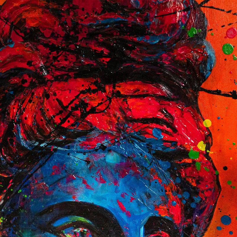 Handgemaltes Acrylbild "Griechischer Vibe" – Mediterrane Kunst