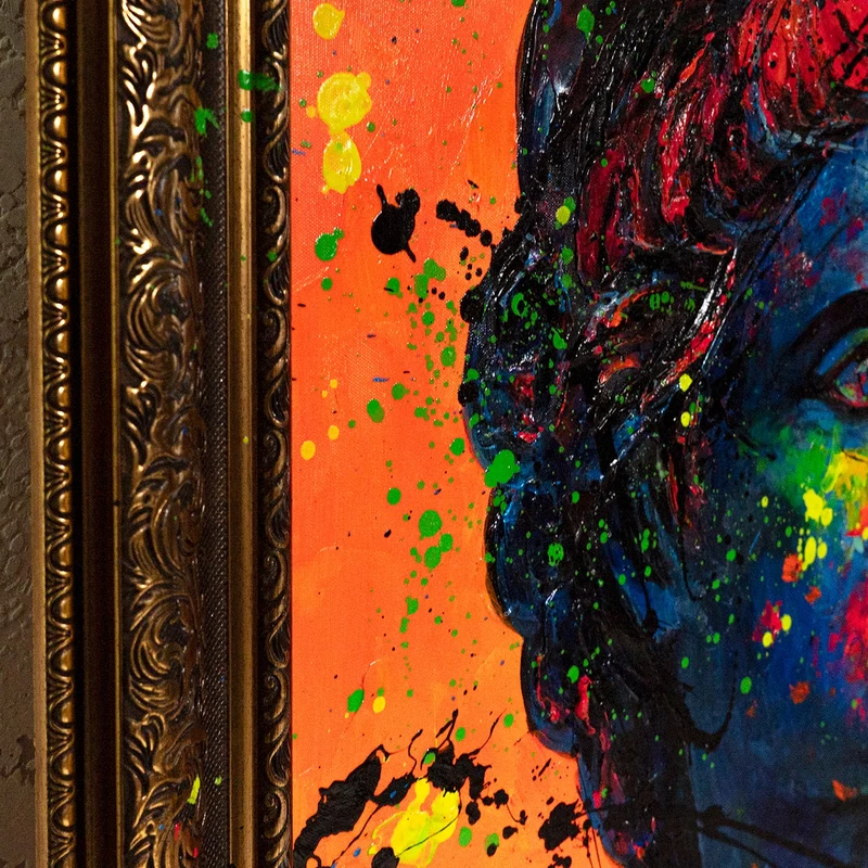 Handgemaltes Acrylbild "Griechischer Vibe" – Mediterrane Kunst