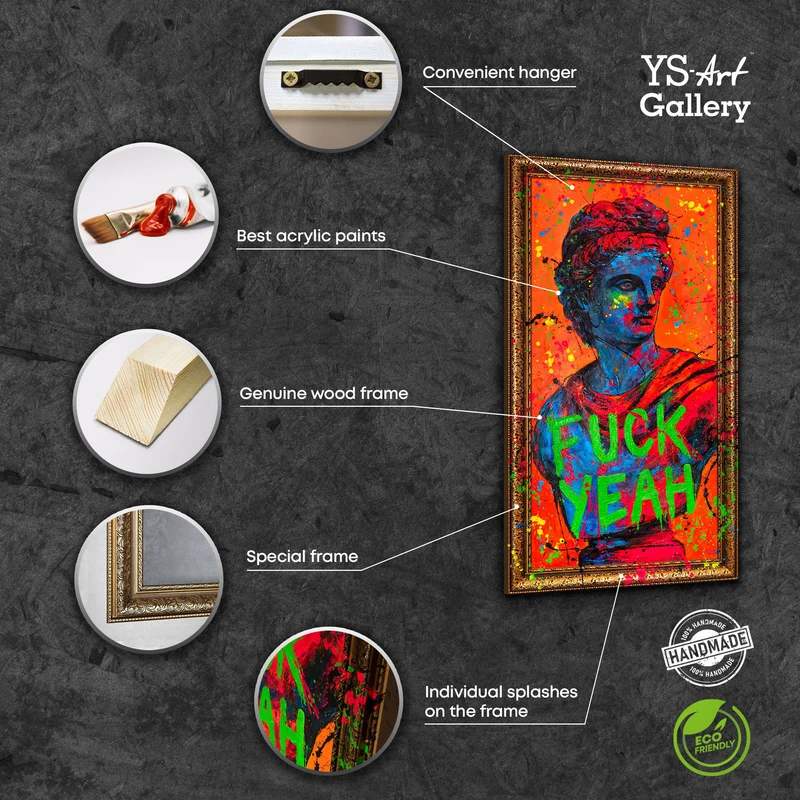 Handgemaltes Acrylbild "Griechischer Vibe" – Mediterrane Kunst