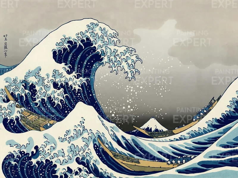 Malen nach Zahlen Die große Welle vor Kanagawa, Hokusai Japan