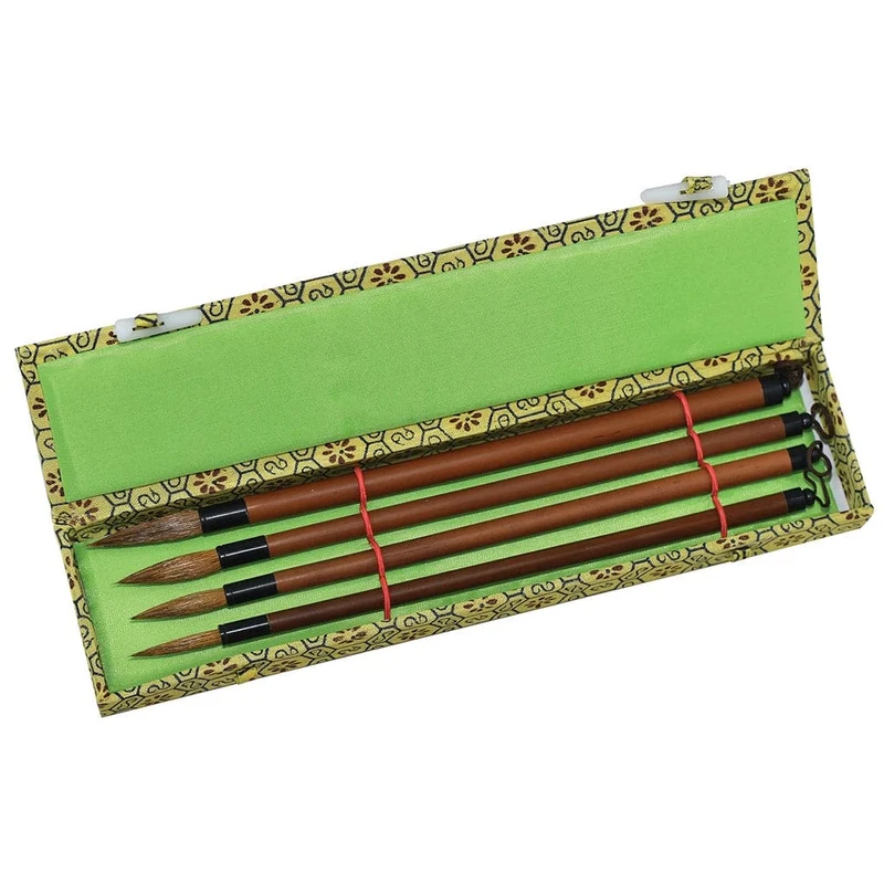 Bamboo Brush Gift Set 4 Assorted Sizes