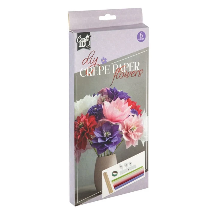 Crepe Paper Flower-Making Set, 6 Colors