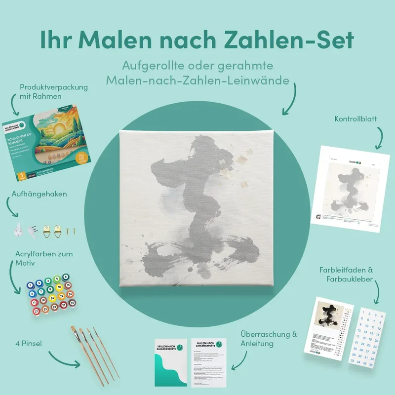 Malen nach Zahlen Tanz aus Tinte Japan