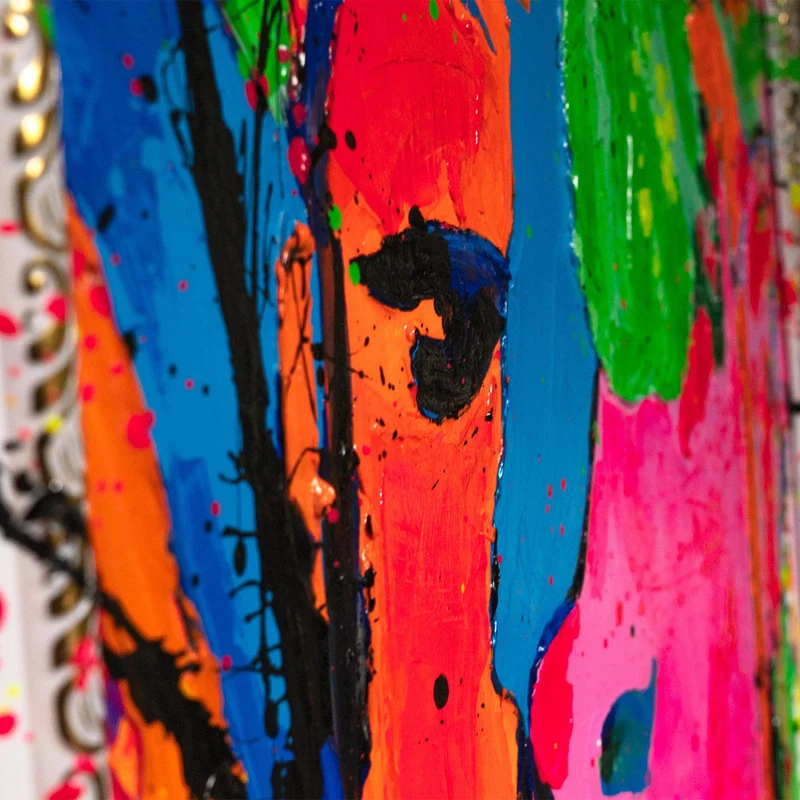 Handgemaltes Acrylbild "Emotion" – Moderne Porträtkunst