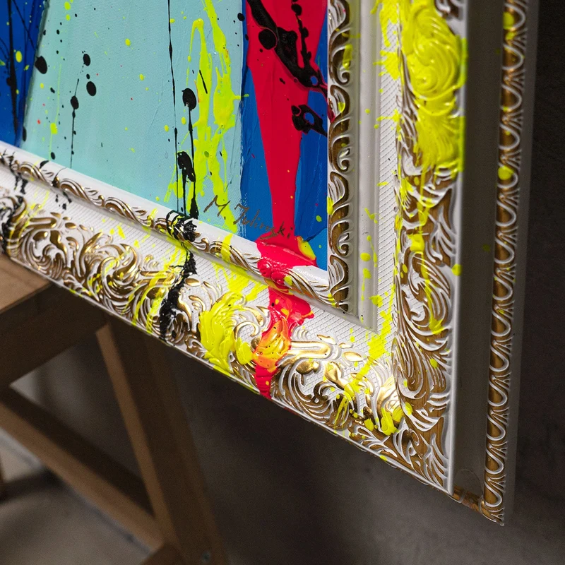 Handgemaltes Acrylbild "Emotion" – Moderne Porträtkunst