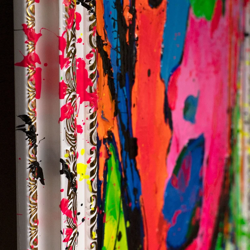 Handgemaltes Acrylbild "Emotion" – Moderne Porträtkunst