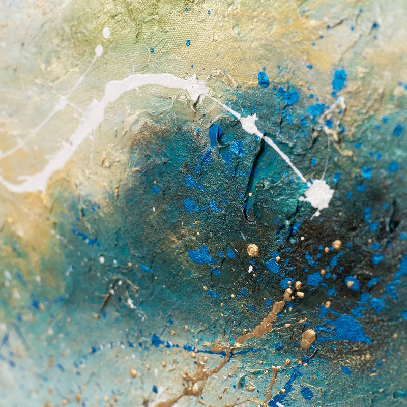 Handgemaltes abstraktes Acrylbild "Sanftes Licht"